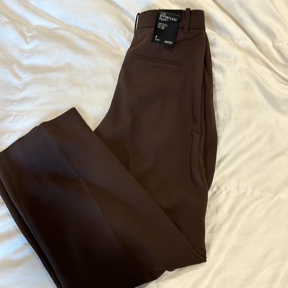 Aritzia The Effortless Pant™ - Crepette™ Mocha Brown sz 6 - Picture 13 of 16